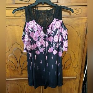 Plus-Size Cold Shoulder Top Size 2X